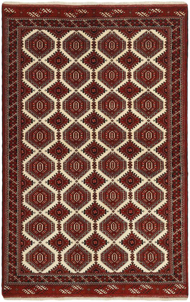Persialainen matto Turkaman 248x159 248x159, Persialainen matto Solmittu käsin