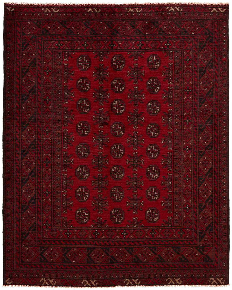 Afghanischer Teppich Afghan Akhche 194x155 194x155, Perserteppich Handgeknüpft