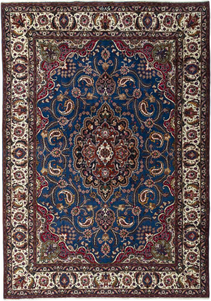 Persian Rug Mashhad 11'1"x8'1" 11'1"x8'1", Persian Rug Knotted by hand