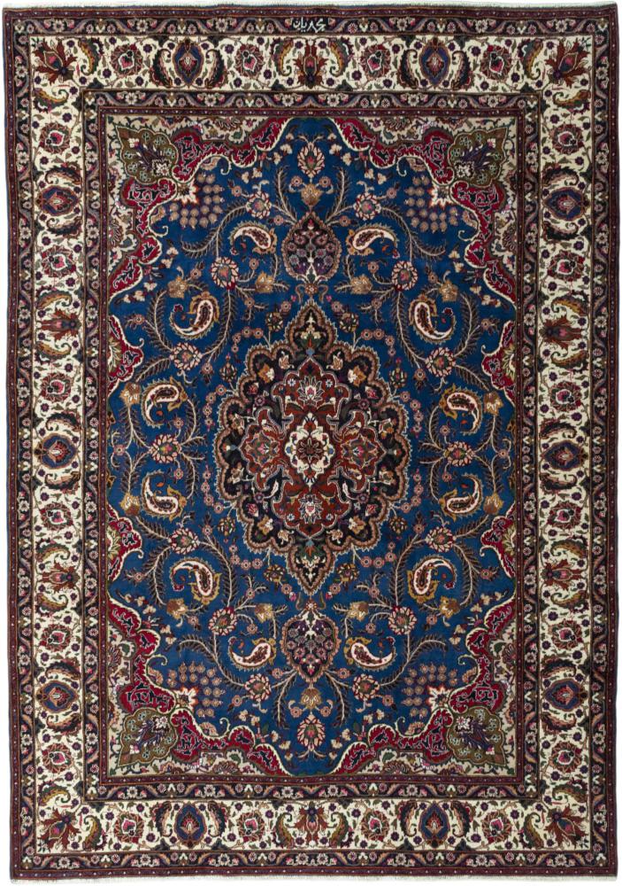 Tapis persan Mashhad 339x247 339x247, Tapis persan Noué à la main