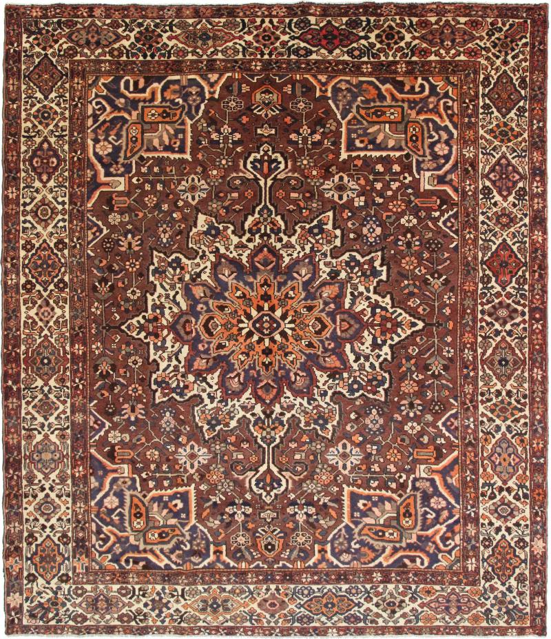 Perzisch tapijt Bakhtiari 11'10"x10'3" 11'10"x10'3", Perzisch tapijt Handgeknoopte