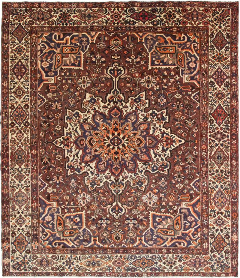 Tapis persan Bakhtiar 361x312 361x312, Tapis persan Noué à la main