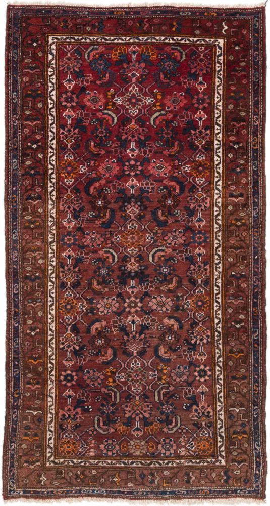 Persian Rug Hamadan 6'5"x3'5" 6'5"x3'5", Persian Rug Knotted by hand