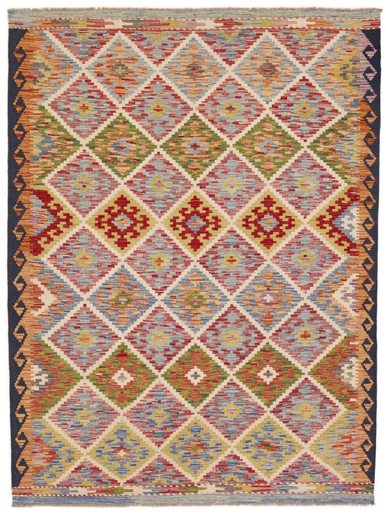 Alfombra afgana Kilim Afghan 208x155 208x155, Alfombra persa Tejido a mano