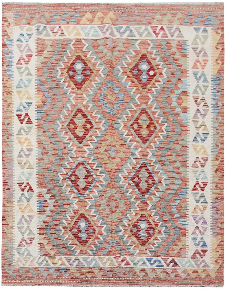 Afghan rug Kilim Afghan 6'7"x5'1" 6'7"x5'1", Persian Rug Woven by hand