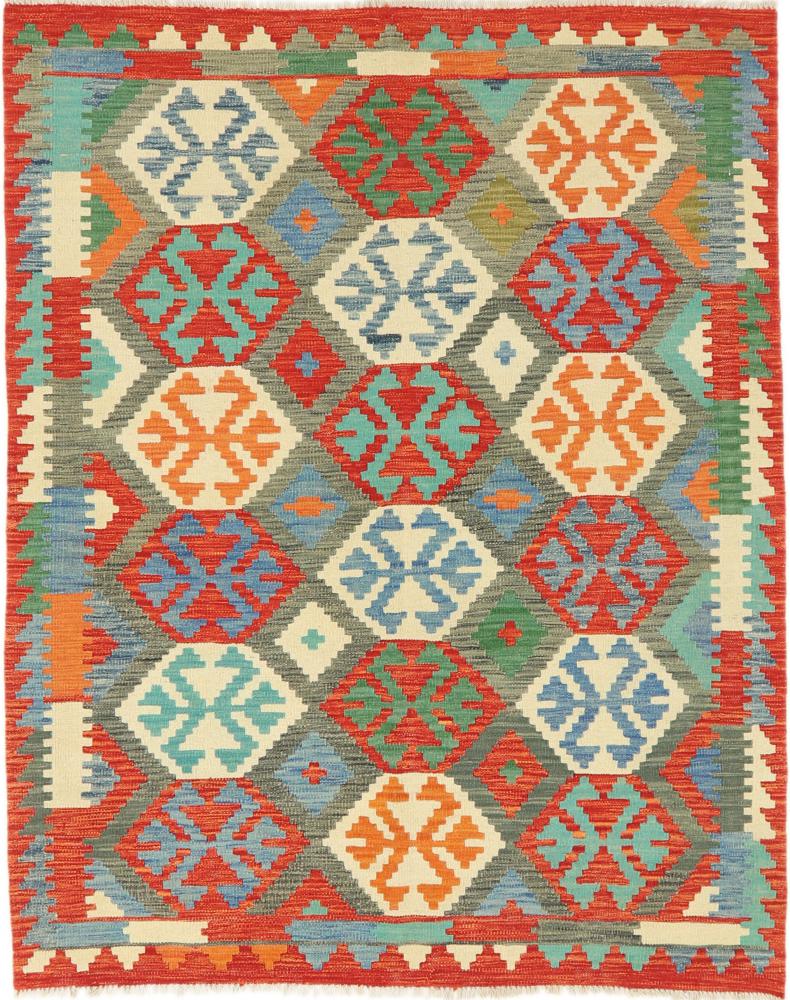 Afghan rug Kilim Afghan 6'3"x4'11" 6'3"x4'11", Persian Rug Woven by hand