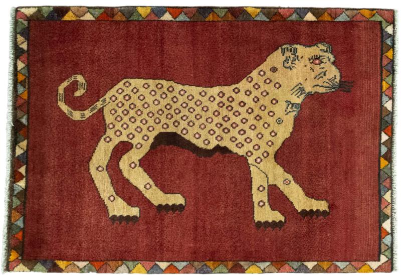 Perzisch tapijt Perzisch Gabbeh Ghashghai 4'1"x2'10" 4'1"x2'10", Perzisch tapijt Handgeknoopte