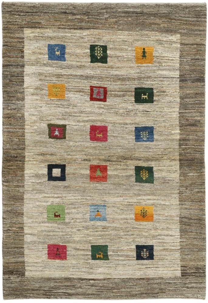 Tapis persan Persan Gabbeh Loribaft 188x126 188x126, Tapis persan Noué à la main