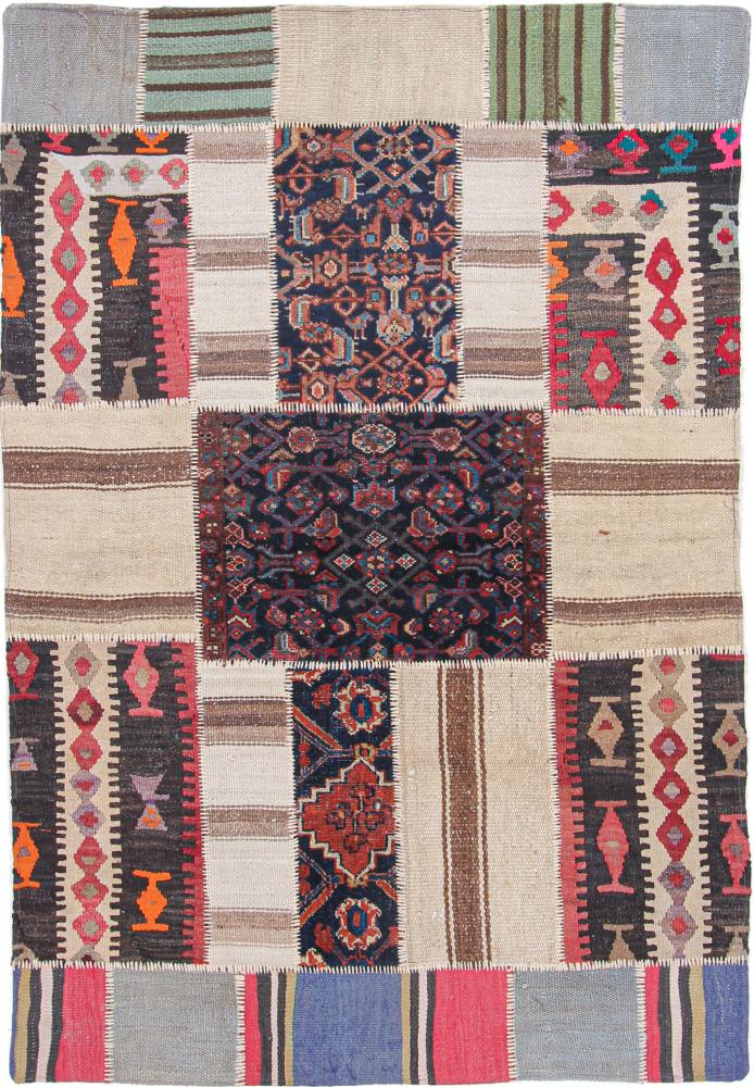 Persialainen matto Kelim Patchwork 179x121 179x121, Persialainen matto kudottu