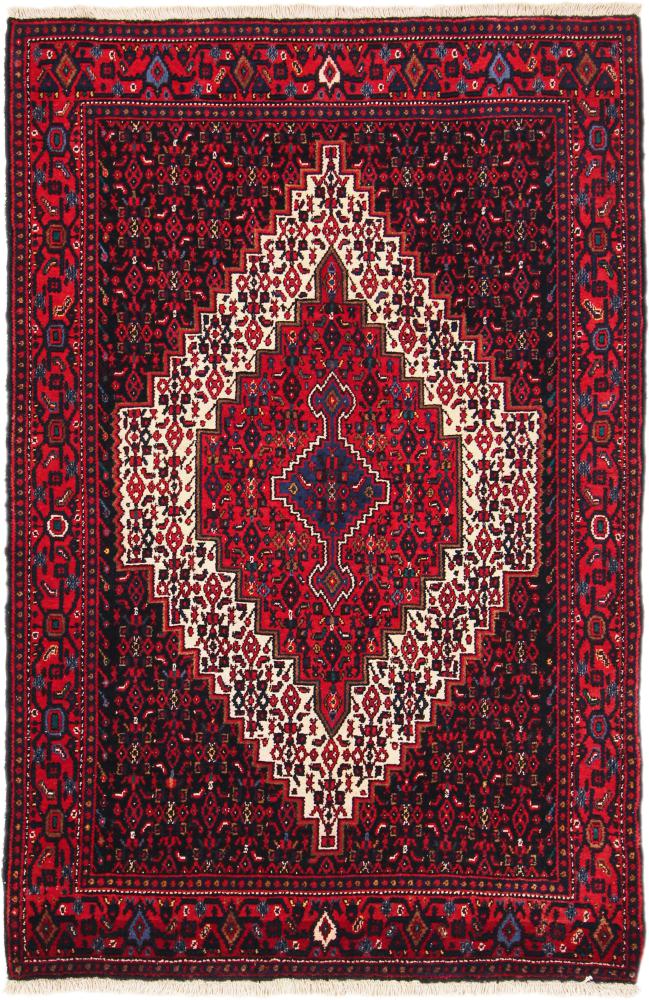  ペルシャ絨毯 センネ 6'8"x4'6" 6'8"x4'6",  ペルシャ絨毯 手織り