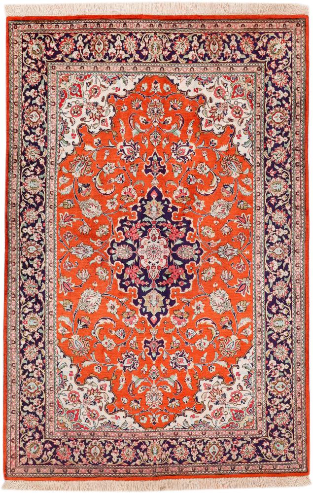 ペルシャ絨毯 クム シルク 151x97 151x97,  ペルシャ絨毯 手織り
