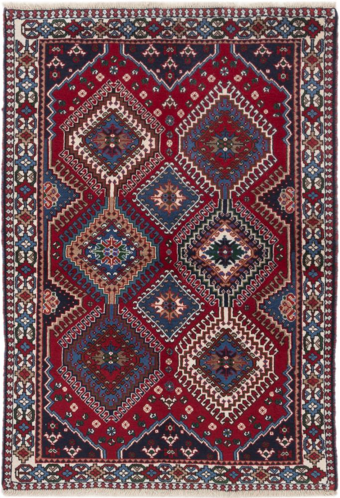 Tapis persan Yalameh 147x103 147x103, Tapis persan Noué à la main