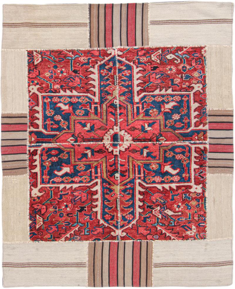 Persian Rug Kilim Patchwork 176x146 176x146, Persian Rug Woven by hand