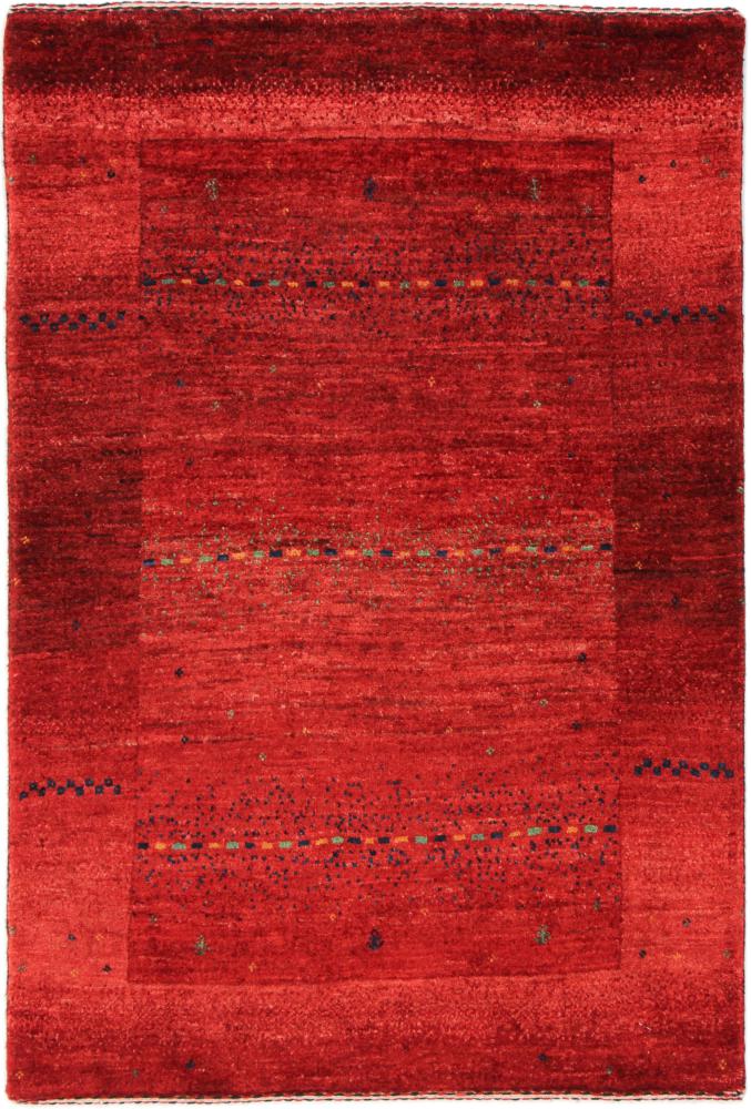 Persian Rug Persian Gabbeh Loribaft Nowbaft 3'10"x2'7" 3'10"x2'7", Persian Rug Knotted by hand