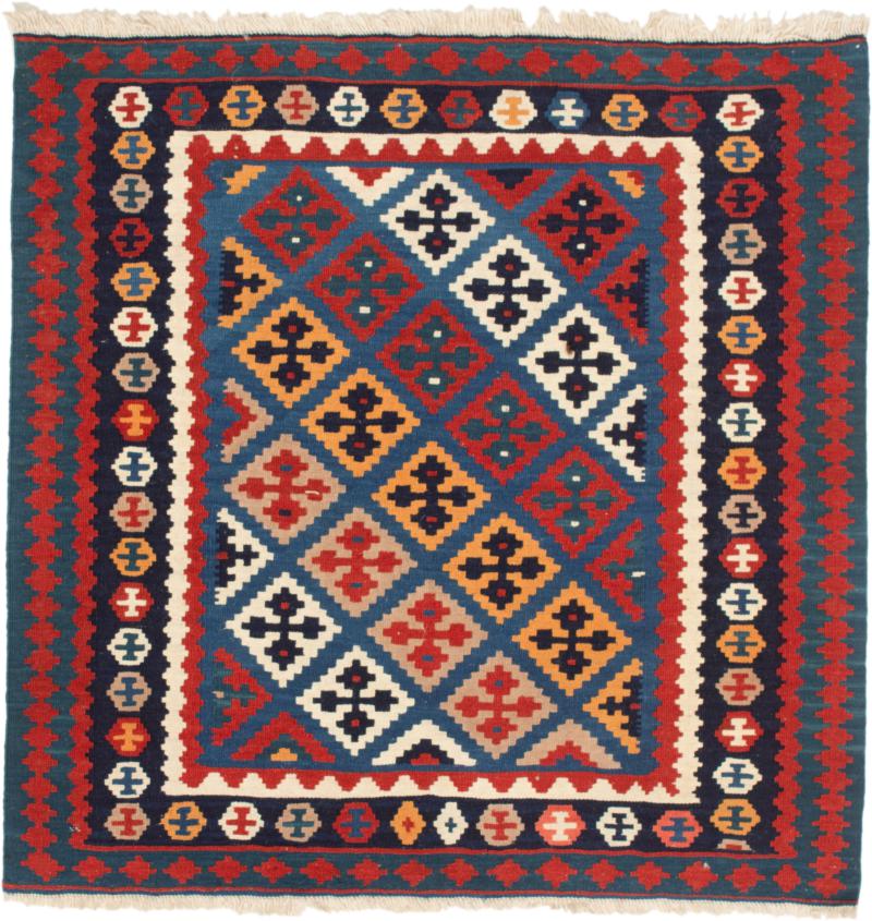  ペルシャ絨毯 キリム Fars 103x102 103x102,  ペルシャ絨毯 手織り