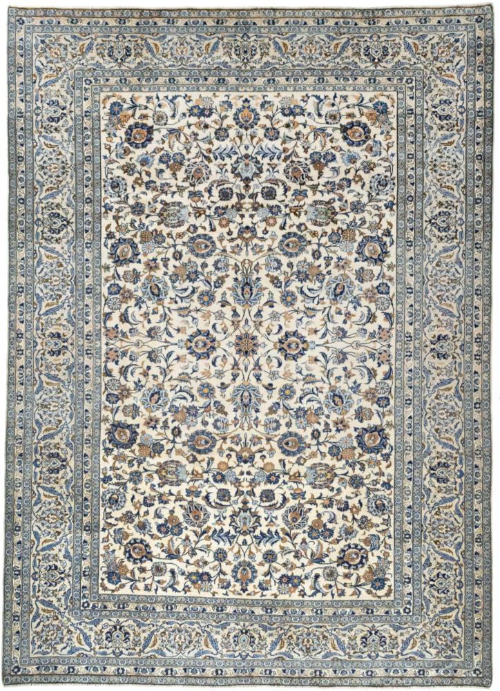 Tapis persan Kashan 13'7"x9'7" 13'7"x9'7", Tapis persan Noué à la main