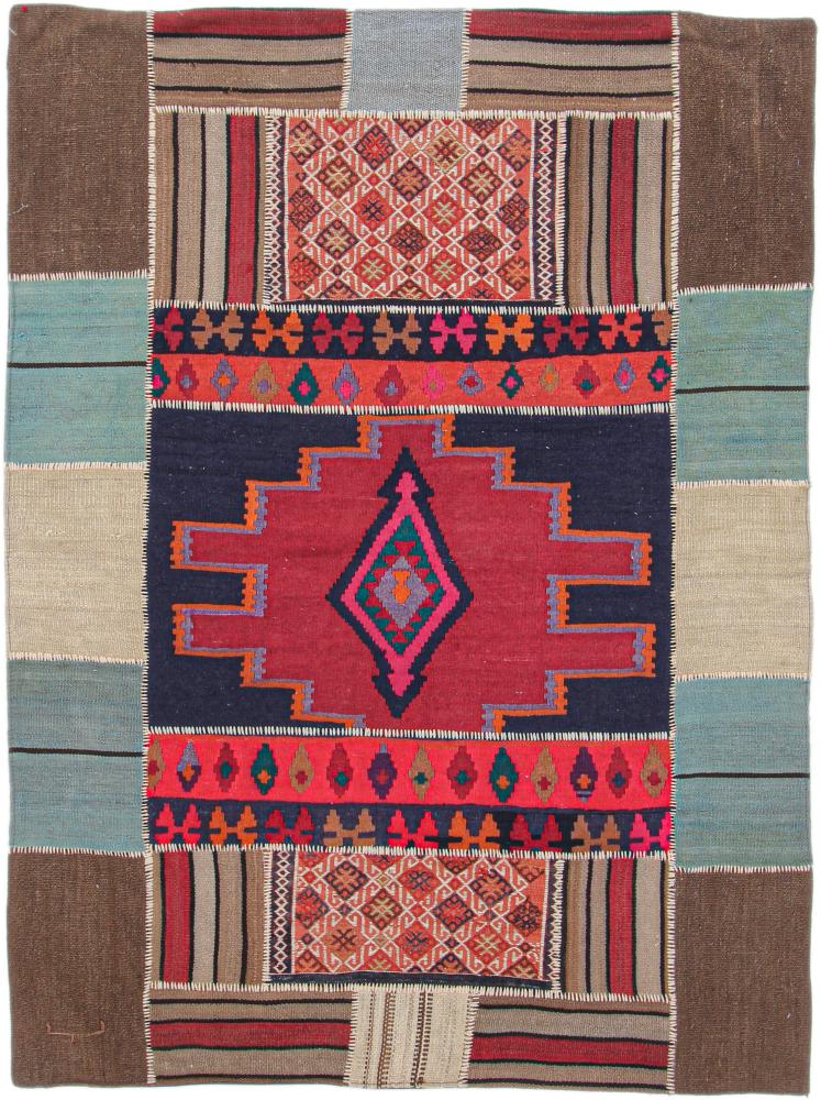 Tapis persan Kilim Patchwork 193x146 193x146, Tapis persan Tissé à la main