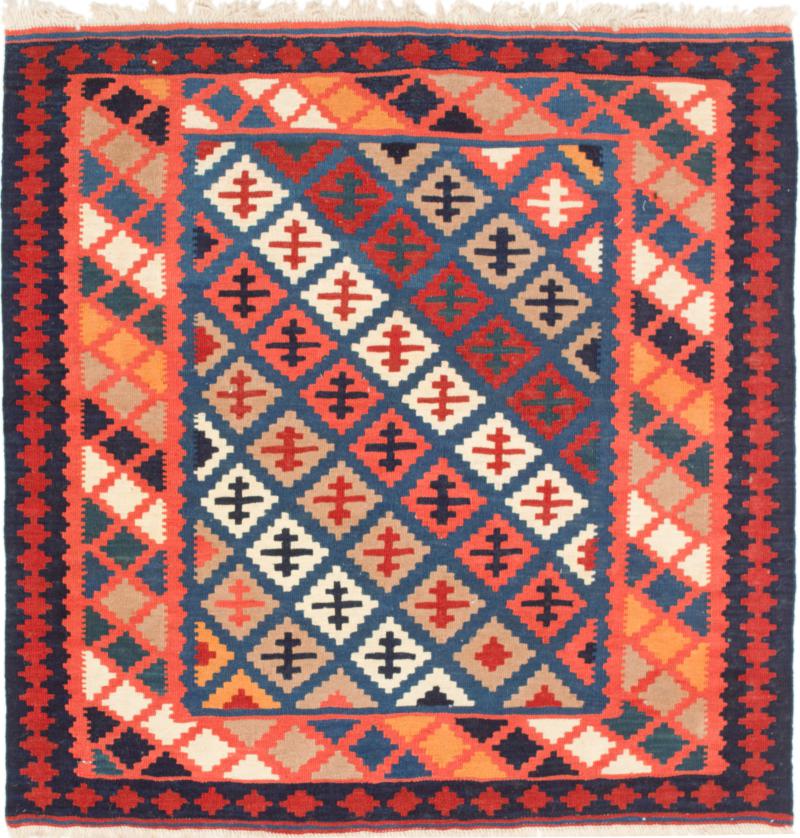 Tappeto persiano Kilim Fars 103x99 103x99, Tappeto persiano Tessuto a mano