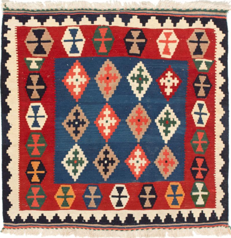  ペルシャ絨毯 キリム Fars 101x95 101x95,  ペルシャ絨毯 手織り