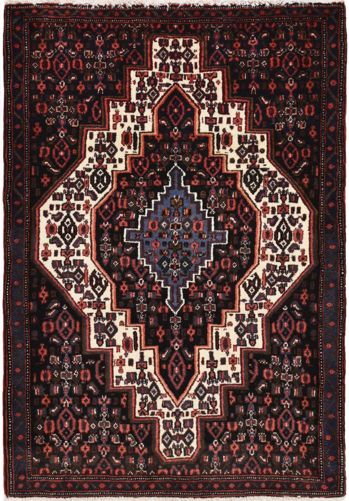 Tapis persan Senneh 108x71 108x71, Tapis persan Noué à la main