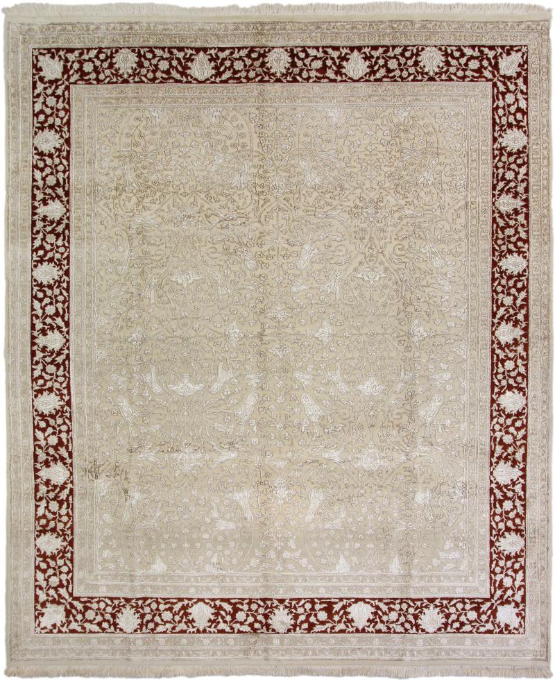 インドのカーペット Indo タブリーズ 294x251 294x251,  ペルシャ絨毯 手織り