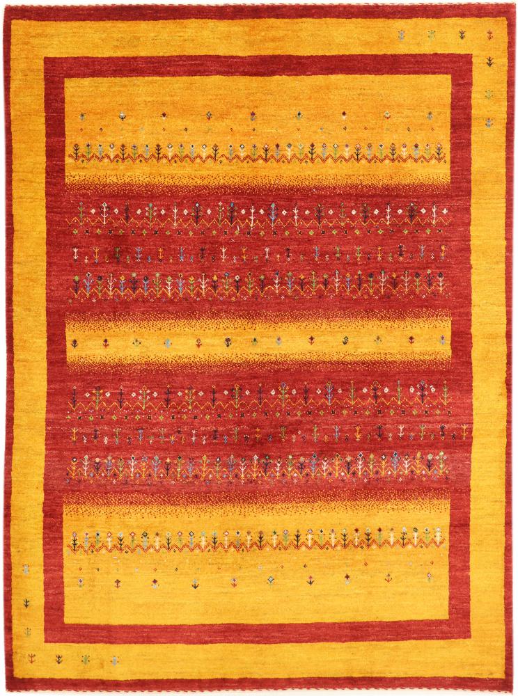 Persian Rug Persian Gabbeh Loribaft Nature 6'10"x5'1" 6'10"x5'1", Persian Rug Knotted by hand