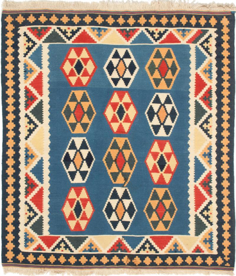  ペルシャ絨毯 キリム Fars 116x102 116x102,  ペルシャ絨毯 手織り