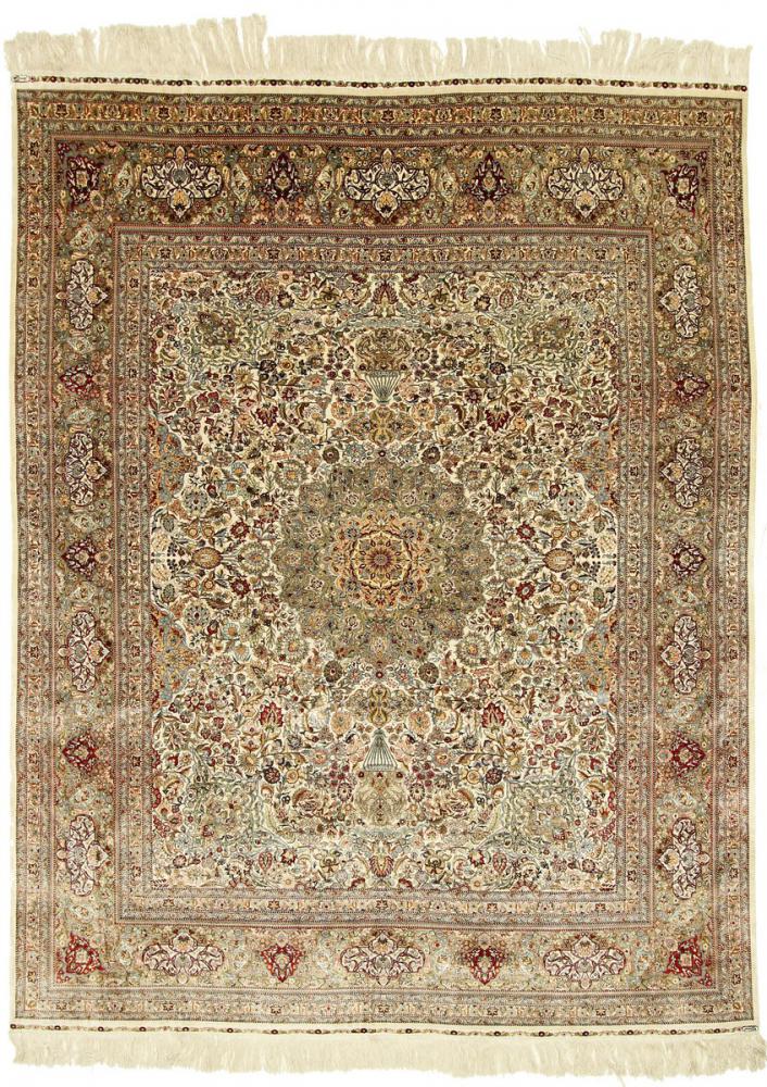 Chinese rug Herike Silk Warp 10'0"x8'0" 10'0"x8'0", Persian Rug Knotted by hand