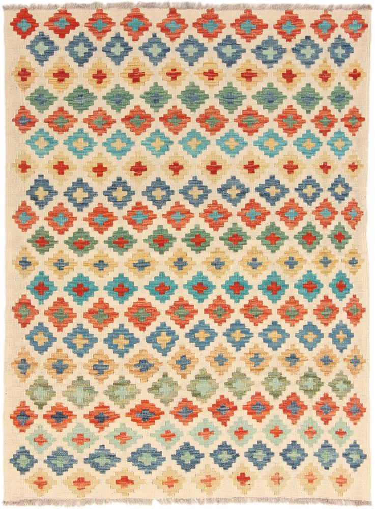 Afghan rug Kilim Afghan 4'9"x3'6" 4'9"x3'6", Persian Rug Woven by hand