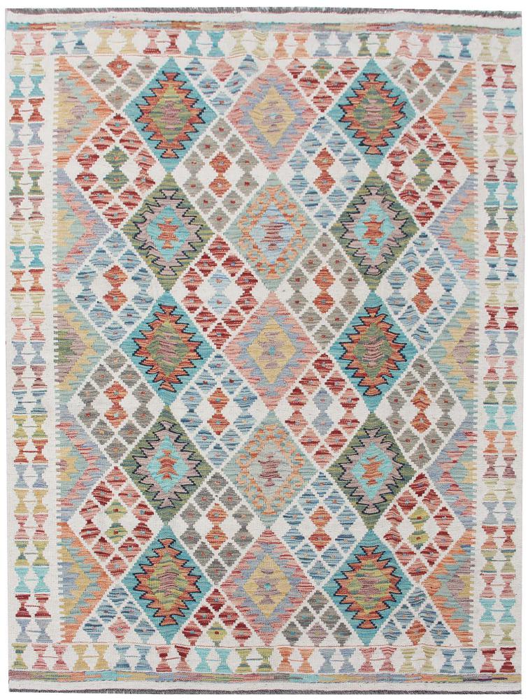 Afghan rug Kilim Afghan 6'7"x5'0" 6'7"x5'0", Persian Rug Woven by hand