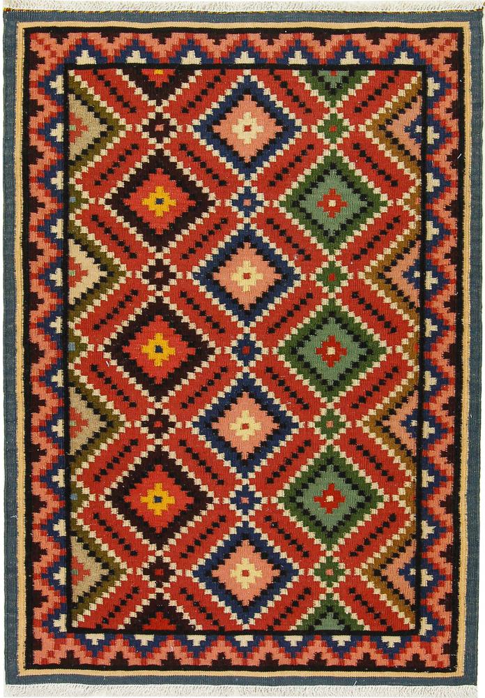  ペルシャ絨毯 キリム アルデビル アンティーク 155x110 155x110,  ペルシャ絨毯 手織り