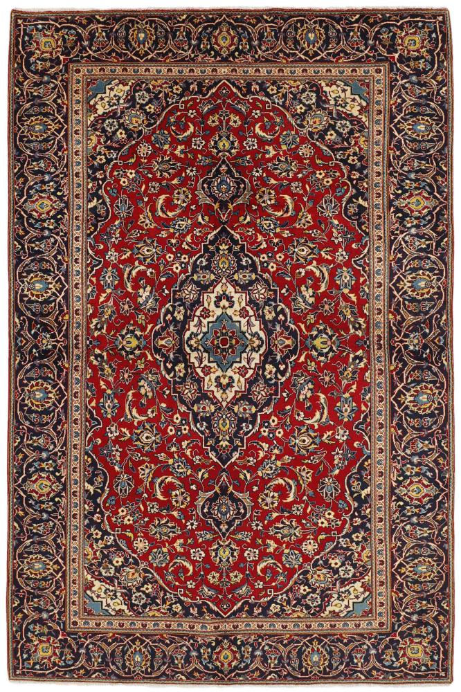 Tapis persan Kashan 287x188 287x188, Tapis persan Noué à la main