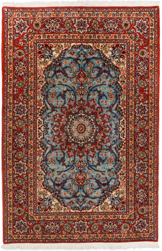 Persian Rug Isfahan 7'5"x4'9" 7'5"x4'9", Persian Rug Knotted by hand