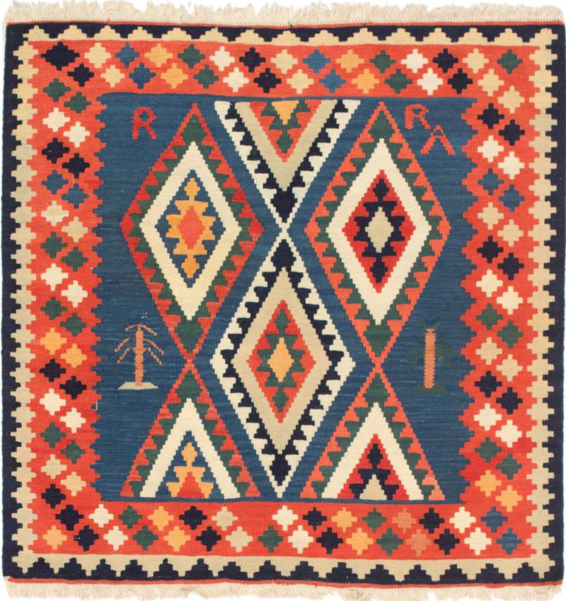 Tapete persa Kilim Fars 99x97 99x97, Tapete persa Tecido à mão