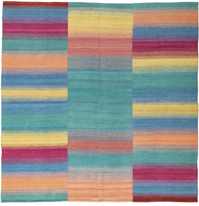 Tapis persan Kilim Fars 174x170 174x170, Tapis persan Tissé à la main