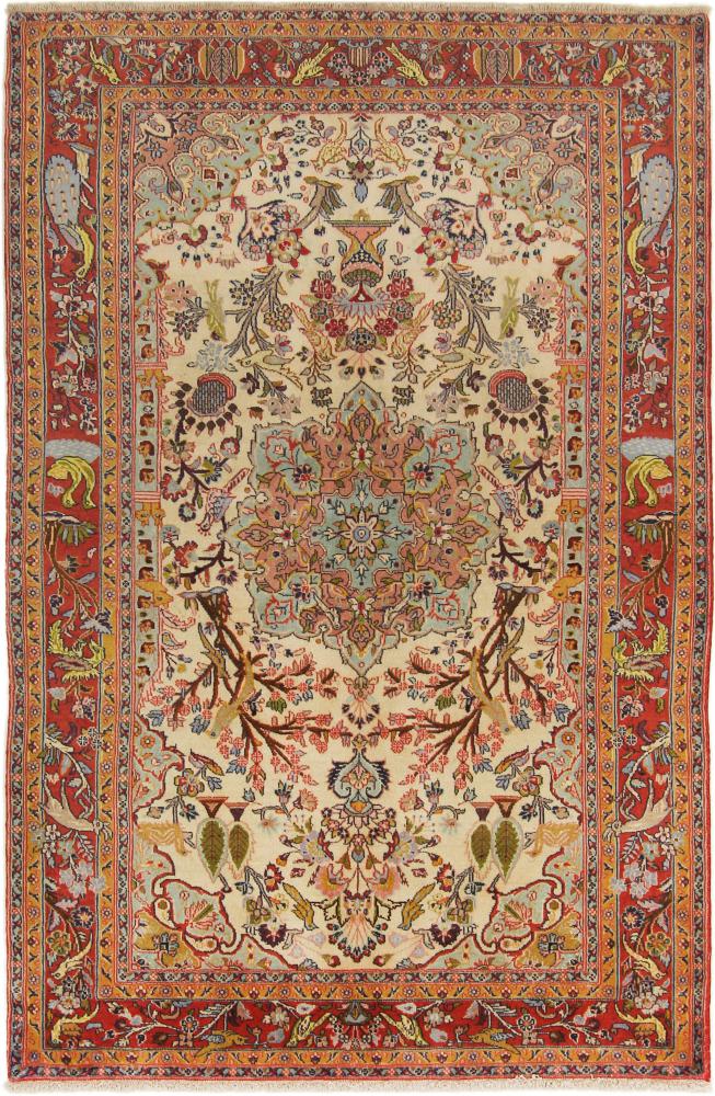 Persian Rug Hamadan Shahrbaf 6'9"x4'4" 6'9"x4'4", Persian Rug Knotted by hand