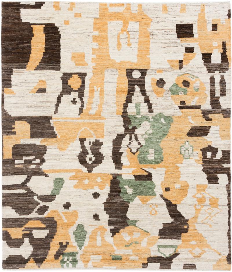 Afghanischer Teppich Berber Maroccan 294x251 294x251, Perserteppich Handgeknüpft