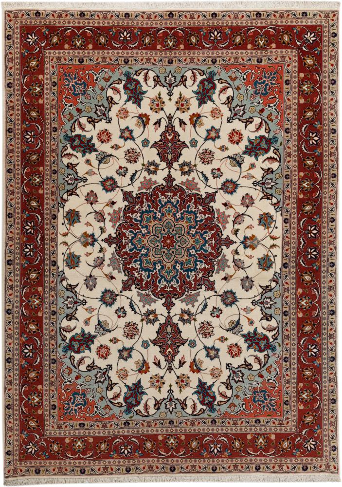 Tapis persan Tabriz 50Raj 206x149 206x149, Tapis persan Noué à la main