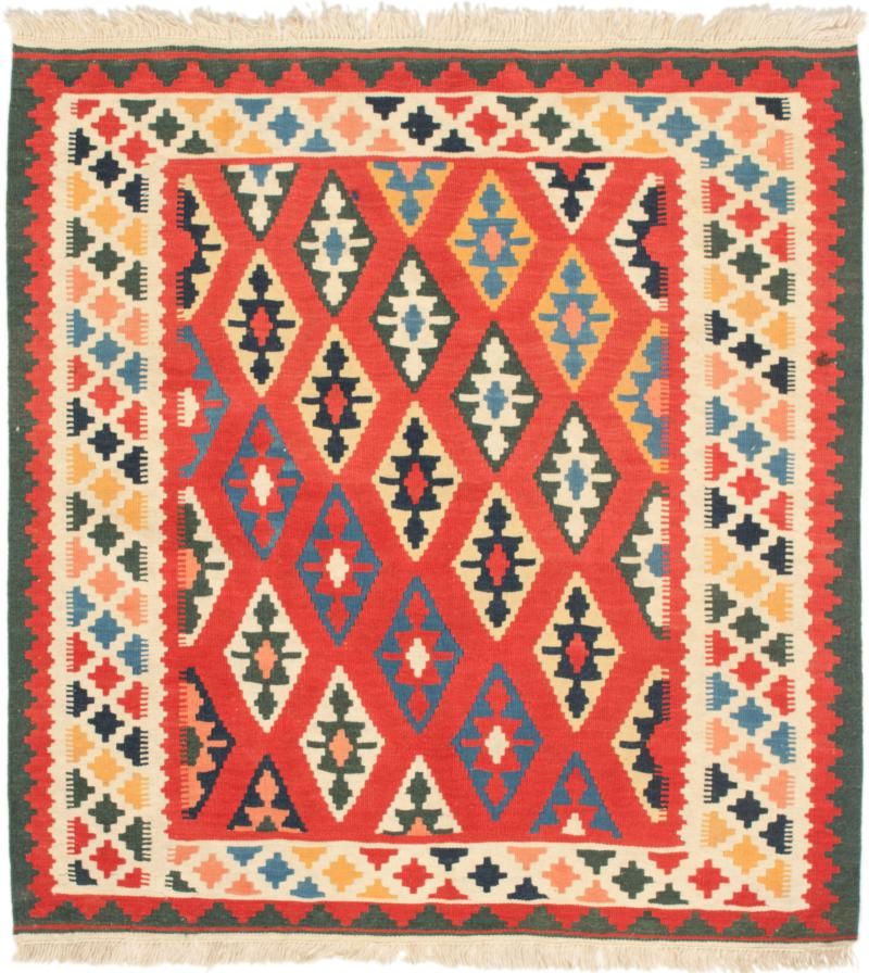 Persian Rug Kilim Fars 109x102 109x102, Persian Rug Woven by hand