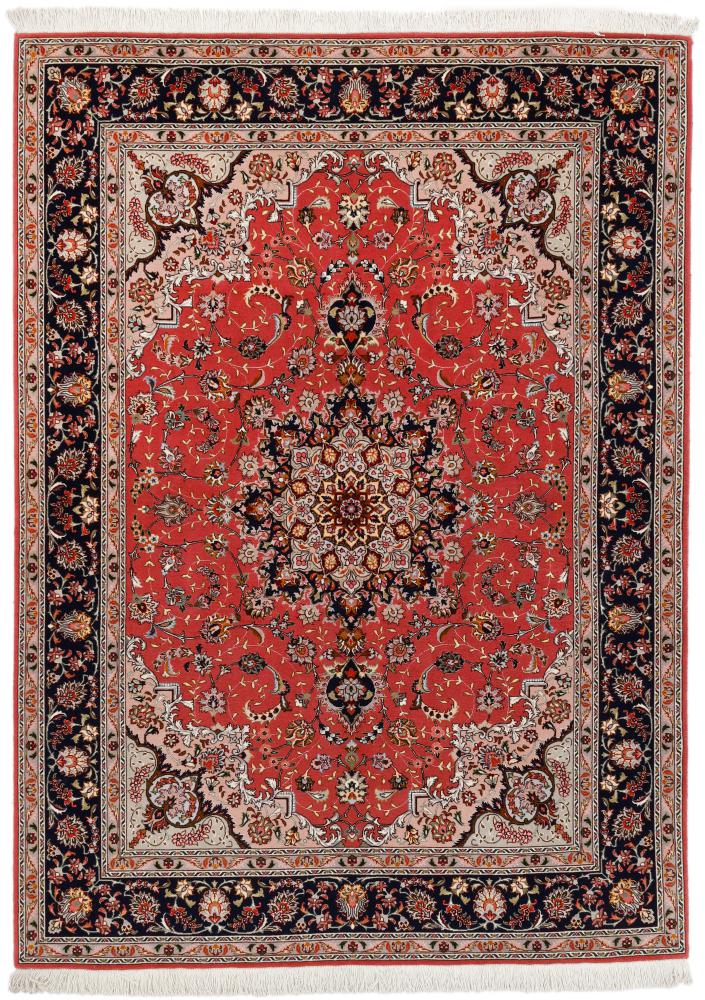 Persian Rug Tabriz 50Raj 6'9"x5'0" 6'9"x5'0", Persian Rug Knotted by hand