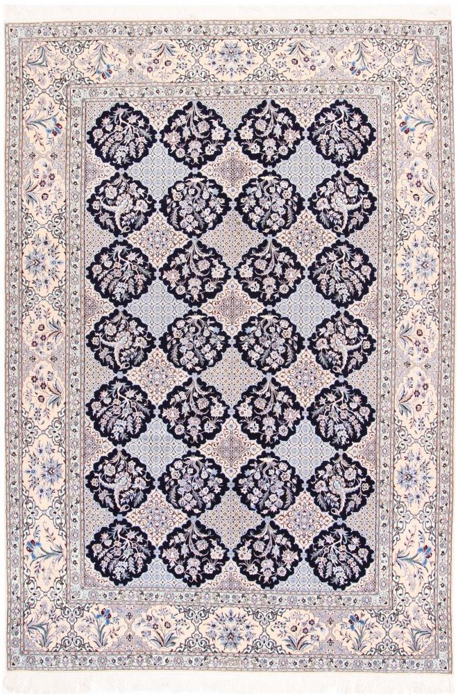 Persian Rug Nain 6La 9'10"x6'8" 9'10"x6'8", Persian Rug Knotted by hand