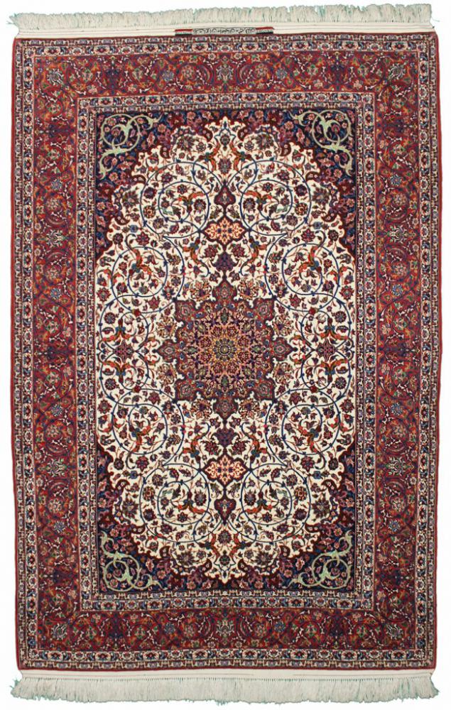 Tappeto persiano Isfahan Seirafian Ordito in Seta 237x160 237x160, Tappeto persiano Annodato a mano