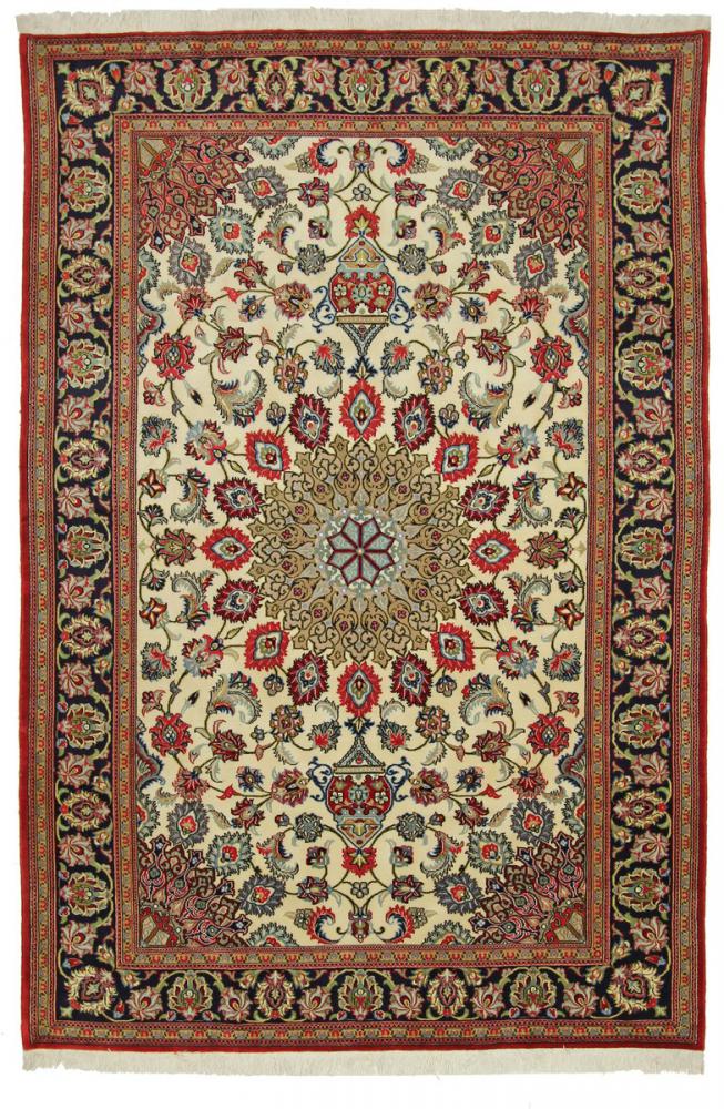Persian Rug Qum Kork 9'6"x6'6" 9'6"x6'6", Persian Rug Knotted by hand