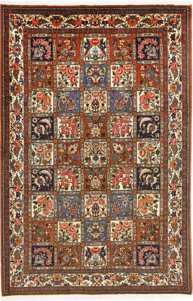 Persian Rug Bakhtiari 7'6"x5'0" 7'6"x5'0", Persian Rug Knotted by hand