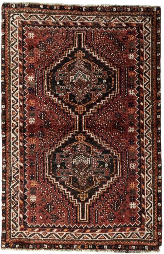 Persisk tæppe Shiraz 132x85 132x85, Persisk tæppe Knyttet i hånden