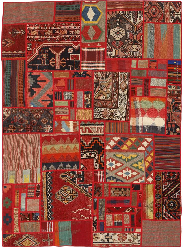 Persian Rug Kilim Patchwork 201x139 201x139, Persian Rug Woven by hand