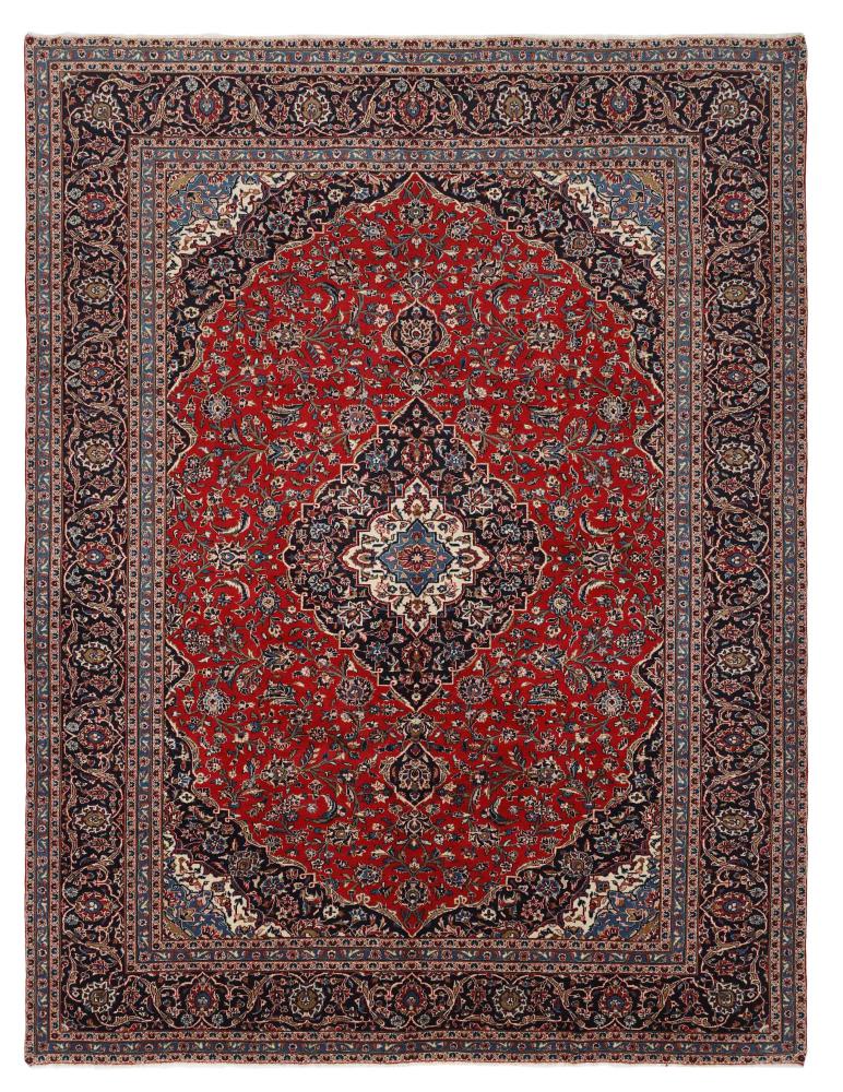 Persian Rug Keshan 12'8"x9'8" 12'8"x9'8", Persian Rug Knotted by hand