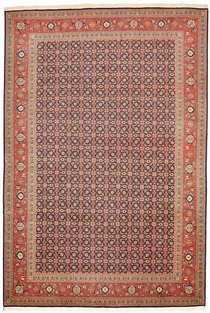 Persian Rug Tabriz Herati 9'9"x6'8" 9'9"x6'8", Persian Rug Knotted by hand