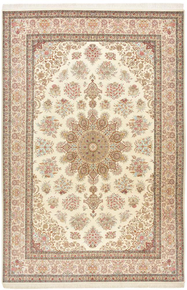 Persian Rug Qum Silk 300x201 300x201, Persian Rug Knotted by hand
