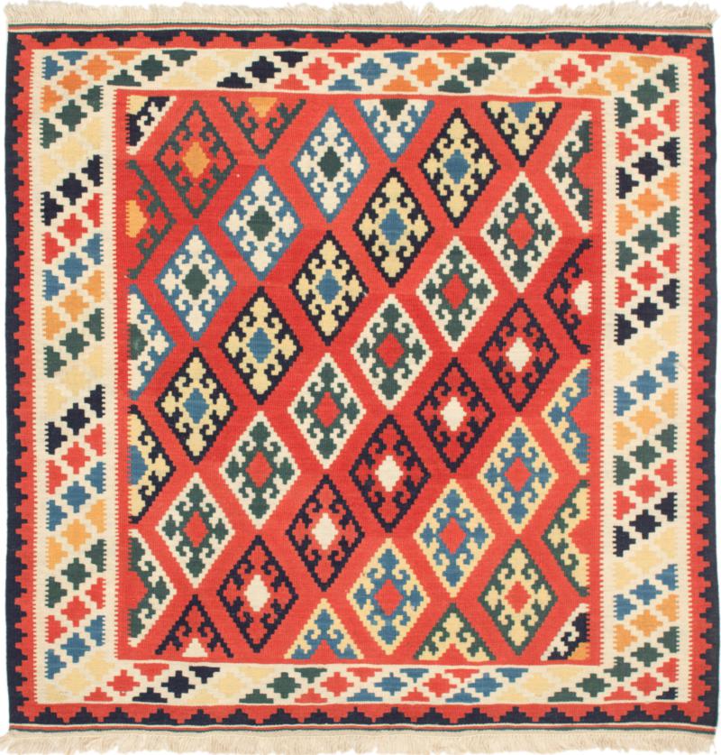 Perzisch tapijt Kilim Fars 3'5"x3'5" 3'5"x3'5", Perzisch tapijt Handgeweven